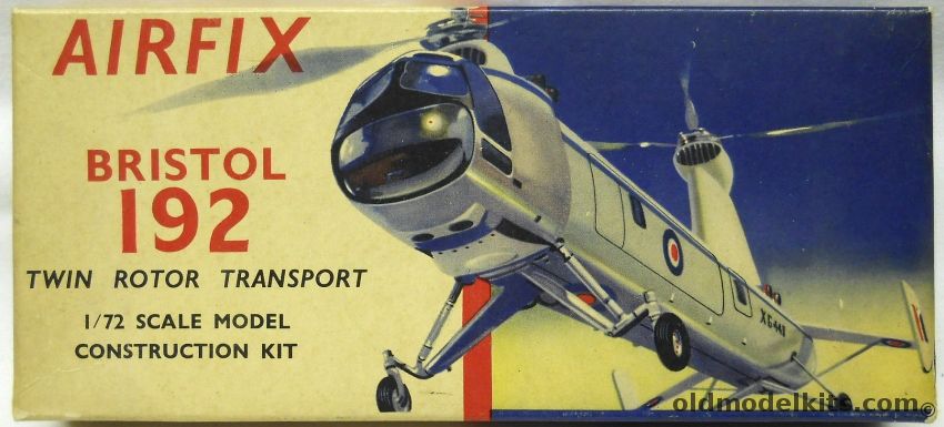 Airfix 1/72 Bristol 192 Belvedere, 382 plastic model kit
