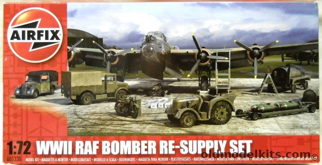 Airfix 1/72 WWII RAF Bomber Re-Supply Set, A05330 plastic model kit