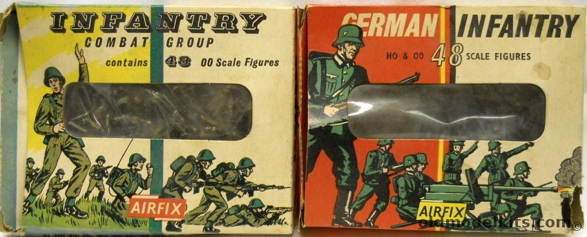 Airfix 1/72 German WWII Infantry And British Infantry Combat Group - 2nd Logo, S5-50 plastic model kit