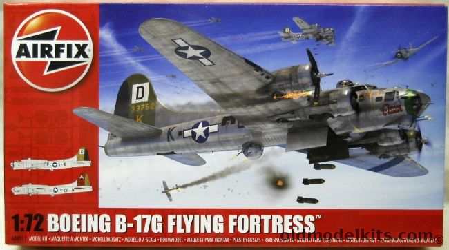 Airfix 1/72 Boeing B-17G Flying Fortress - Skyway Chariot 351 BS 100th BG 8th Air Force Norfolk England March 1945 / Mah Ideel 324th BS 91st BG 8th Air Force Cambridgeshire England Early 1945, A08017 plastic model kit