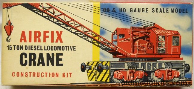 Airfix 1/87 15 Ton Diesel Locomotive Crane - HO and OO Scale, R202 plastic model kit