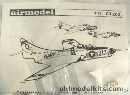 Airmodel 1/72 Grumman F9F Cougar F9F-8T Trainer or F9F-8P Recon Conversions - (F9F8T F9F8P) - Bagged, 203 plastic model kit