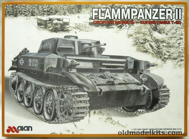 Alan 1/35 Flammpanzer II, 010 plastic model kit