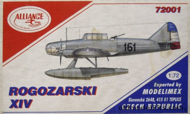Alliance 1/72 Rogozarsky XIV - SIM-XIV-H Italy Regia Aeronautica 1942 / Yugoslav Naval Air Service - (SIMXIVH), 72001 plastic model kit