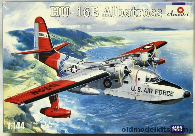 Amodel 1/144 Hu-16B Albatross - USAF Rescue Or JMSDF, 1402 plastic model kit