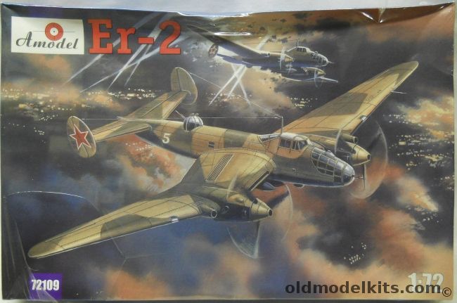 Amodel 1/72 Er-2 - Soviet Long Range Bomber, 72109 plastic model kit