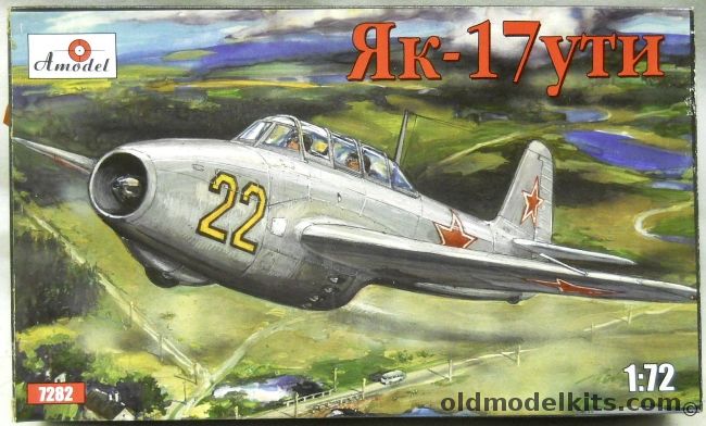 Amodel 1/72 TWO Yak-17UTI Magnet - USSR / Poland / Czech, 7282 plastic model kit