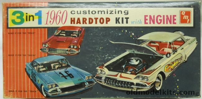 AMT 1/25 1960 Ford Thunderbird 3 in 1 - Customizing Hardtop Kit, 1260 plastic model kit