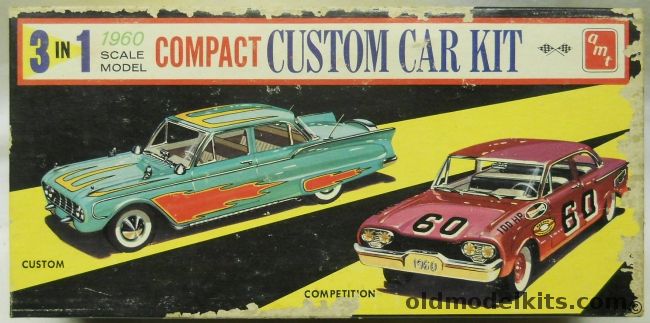 AMT 1/25 1960 Mercury Comet 2 Door Hardtop 3 in 1 Kit, 3060 plastic model kit