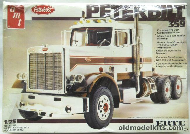 AMT 1/25 Peterbilt 359 Semi Truck, 6657 plastic model kit