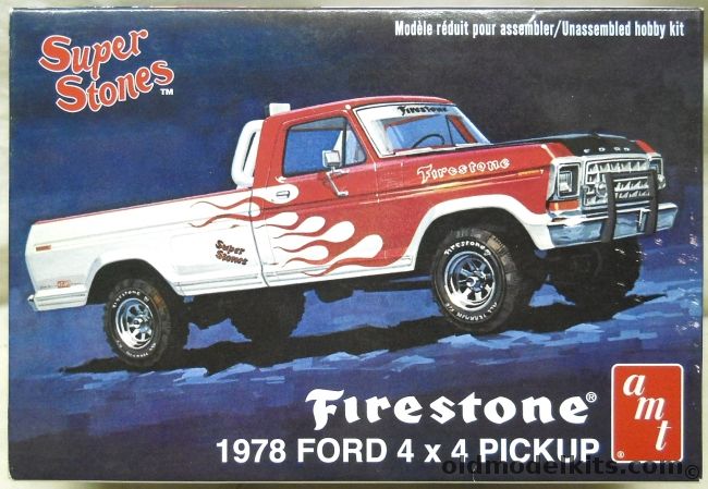 AMT 1/25 Firestone 1978 Ford 4x4 Pickup Super Stones, AMT858-12 plastic model kit