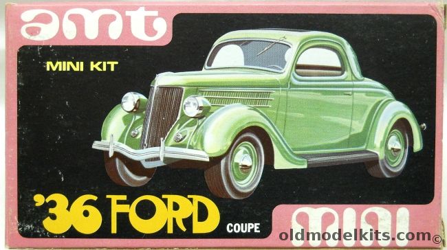 AMT 1/43 1936 Ford Coupe - Mini Series With Display Case, M764-100 plastic model kit