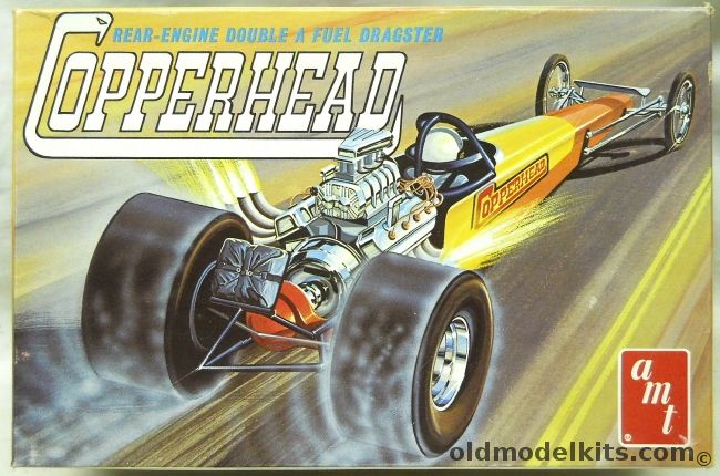AMT 1/25 Copperhead Rear Engine Double A Fuel Dragster, T171-225 plastic model kit