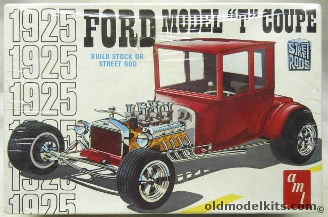 AMT 1/25 1925 Ford Model T Coupe - Stock Or Street Rod, T128 plastic model kit