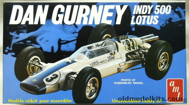 AMT 1/25 Dan Gurney Indy 500 Lotus - 63 Lotus Powered By Ford, T154 plastic model kit