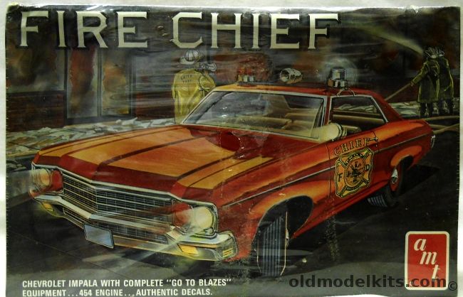 AMT 1/25 Chevrolet Fire Chief Impala 454 - Stock or Fire Chief, T223-225 plastic model kit