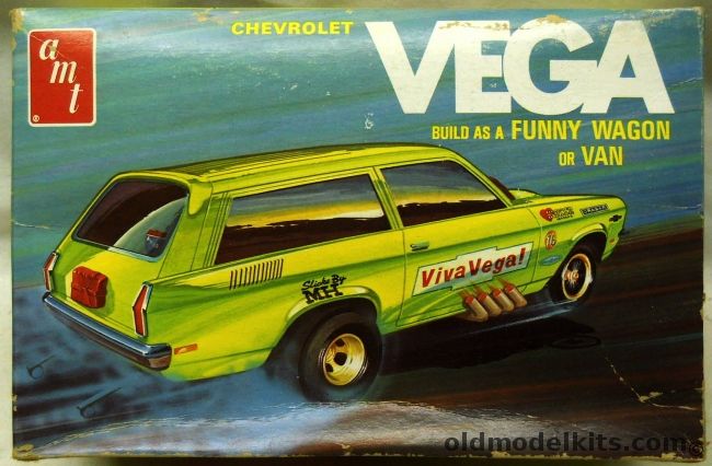 AMT 1/25 Chevrolet Vega Funny Wagon Or Van - Funny Car Viva Vega Or Van Lil Rat Wagon, T381-225 plastic model kit