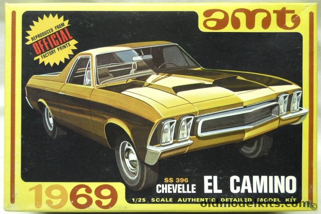 AMT 1/25 1969 Chevrolet El Camino - Stock  / Custom / Drag, Y914-200 plastic model kit