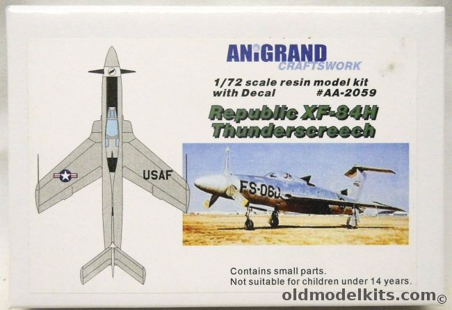 Anigrand 1/72 Republic XF-84H Thunderscreech, AA2059 plastic model kit