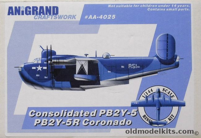 Anigrand 1/144 Consolidated PB2Y-5 PB2Y-5R Coronado, AA4025 plastic model kit