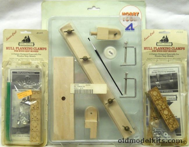 Artesania Latina Hull Planking Vice And Two Sets of Model Shipways Hull Planking Clamps - For Assembly Wooden Ship Kits, 27010 plastic model kit