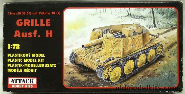 Attack Hobby Kits 1/72 Grille Ausf. H - 15cm SIG 33(Sf) auf PzKpfw 38(t ...