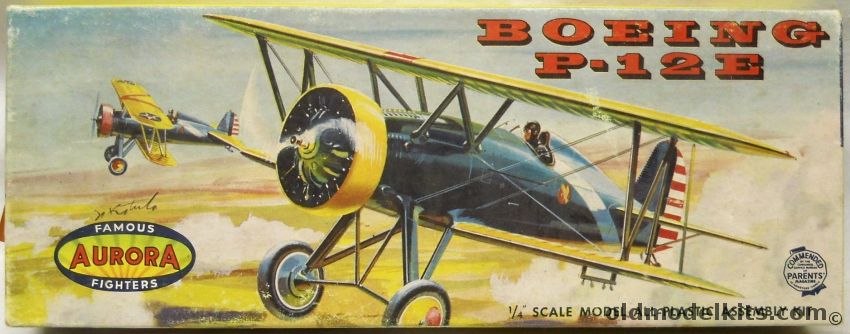 Aurora 1/48 Boeing P-12E, 121-79 plastic model kit