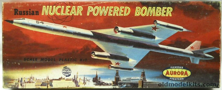 Aurora 1/182 Russian Nuclear Powered Bomber - (M-50/M-52 Bounder), 128-98 plastic model kit