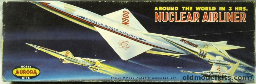 Aurora 1/200 Impetus Nuclear Airliner - Around the World in 3 Hours, 129-98 plastic model kit