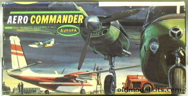 Aurora 1/81 Aero Commander 680, 285-29 plastic model kit