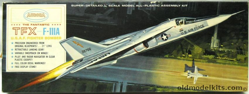 Aurora 1/48 TFX F-111A - USAF, 368-249 plastic model kit