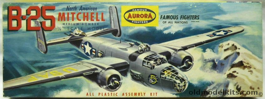 Aurora 1/46 North American B-25 Mitchell Medium Bomber, 373-249 plastic model kit