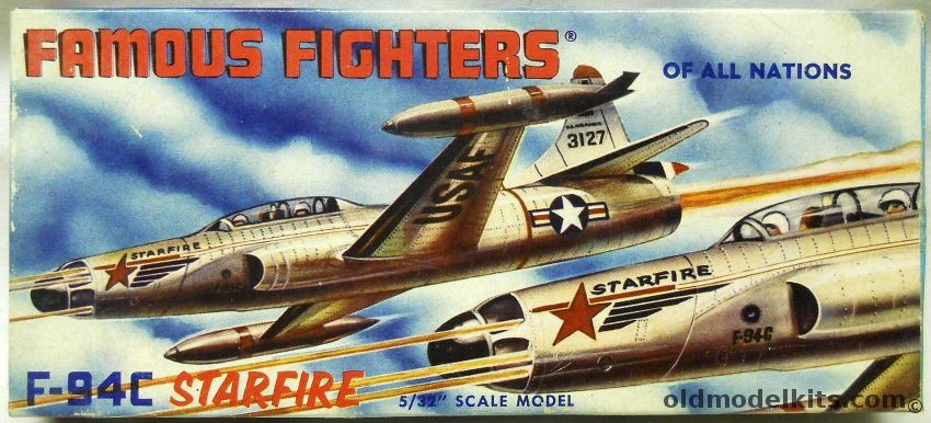 Aurora 1/82 F-94C Starfire - Famous Fighters Of All Nations Issue, 390-39 plastic model kit