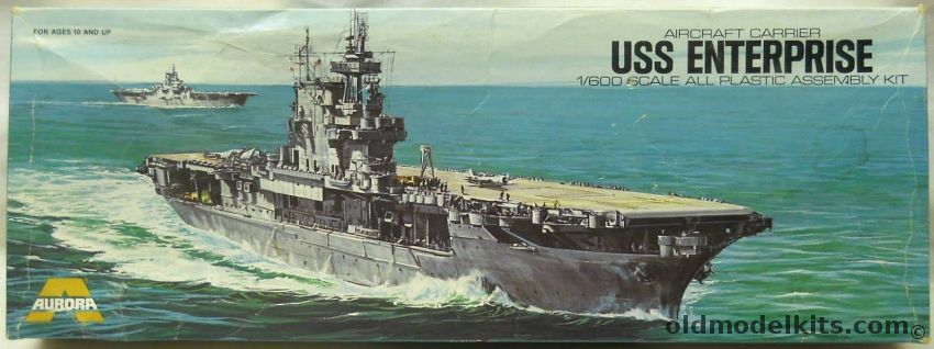 Aurora 1/600 USS Enterprise Carrier CV-6 WWII, 714 plastic model kit