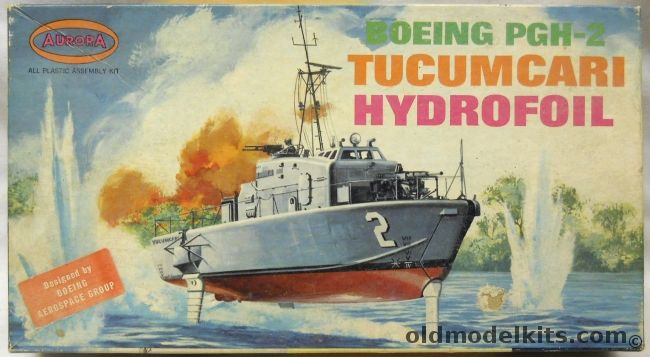 Aurora 1/84 Boeing PGH-2 Tucumcari Hydrofoil, 727-250 plastic model kit