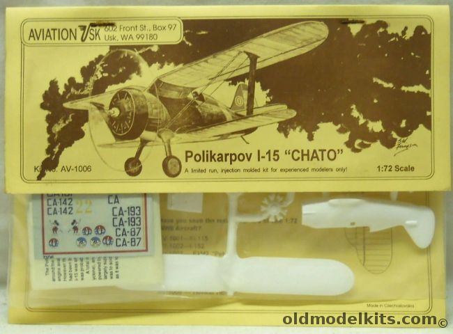 Aviation USK 1/72 Polikarpov I-15 Chato - Spanish Civil War Republican ...