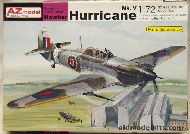 AZ Model 1/72 Hawker Hurricane Mk.V, AZ7325 plastic model kit