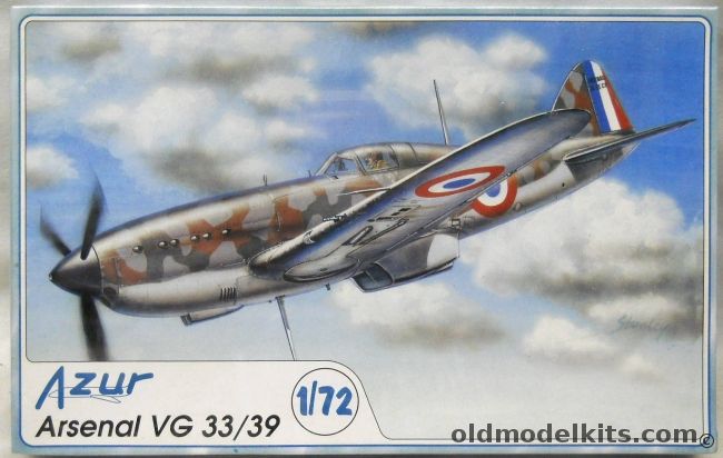 Azur 1/72 Arsenal VG 33/39 - French and Luftwaffe, 006 plastic model kit