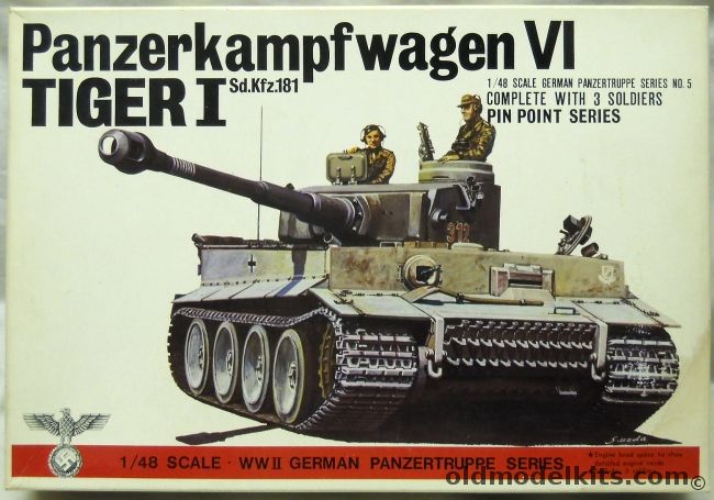 Bandai 1/48 Panzerkampfwagen VI Tiger I Sd.Kfz.181, 8225 plastic model kit