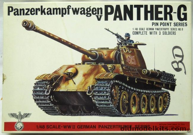 Bandai 1/48 Panzerkampfwagen V Panther G - (Panzer V), 8228-350 plastic model kit
