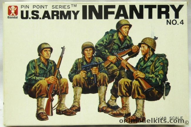 Bandai 1/48 US Army Infantry No.4, 8292 plastic model kit
