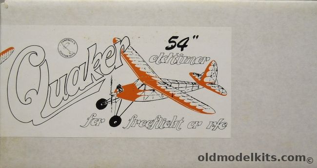 Campbells Custom Kits Quaker 54 - 54 Inch Wingspan Wooden RC Model Airplane - (ex M&P) plastic model kit