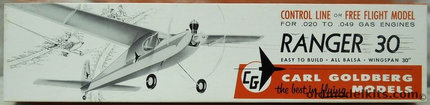 Carl Goldberg Models Ranger 30 - 30 Inch Wingspan .020 To .049 Gas ...