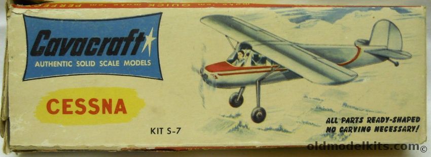 Cavacraft Cessna 140 - Solid Wood Aircraft Model, S-7 plastic model kit