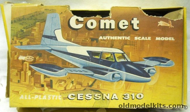 Comet 1/62 Cessna 310, PL-25 plastic model kit