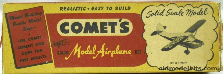 Comet 1/68 Stinson - 6 Inch Wingspan Solid Wood Model Airplane, S6 plastic model kit