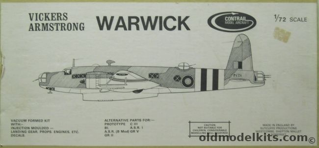 Contrail 1/72 Vickers Armstrong Warwick plastic model kit