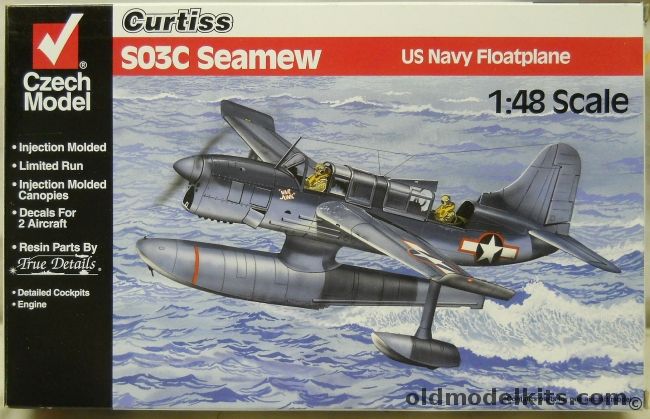 Czech Model 1/48 Curtiss SO3C Seamew, 4817 plastic model kit