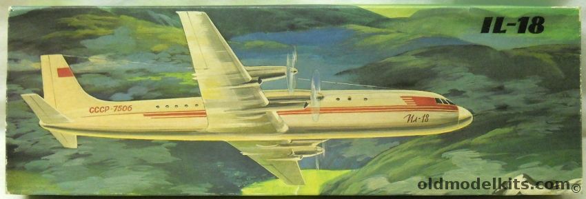 DIWI 1/100 Ilyushin Il-18 - USSR Civil Air Transport plastic model kit