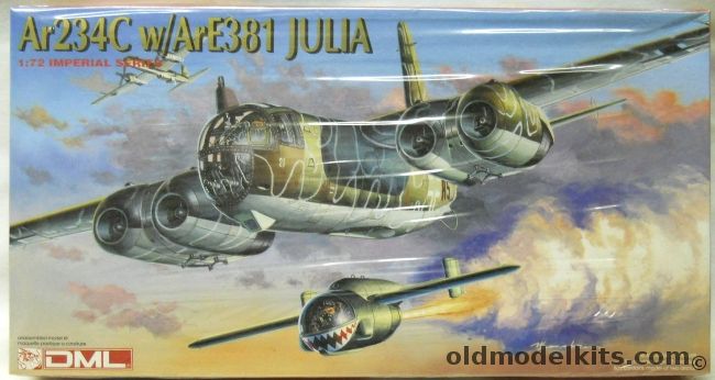 DML 1/72 Arado Ar-234C With Ar-E381 Julia, 9005 plastic model kit